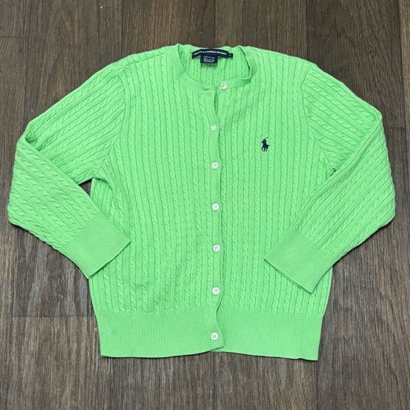 Ralph Lauren Tops - Ralph Lauren Sport Cable Knit Cardigan Sweater - Size Large
